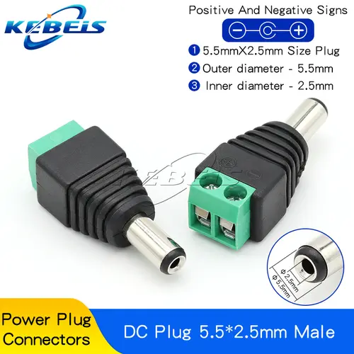 2/5/10PCS DC 12V Male Female BNC Connectors 5.5*2.1mm/2.5mm Welding-Free Power DC Plug Adapter Jack Sockets For LED CCTV Camera - Image 15