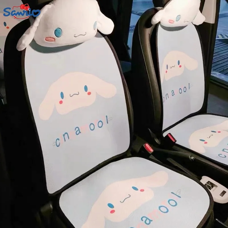 

Горячая Распродажа, Sanrio, мультяшный цвет Cinnamoroll, подголовник шеи, подушка безопасности для кресла, поддержка шеи, подголовник, ремень безопасности, чехол, украшение для автомобиля, подарки