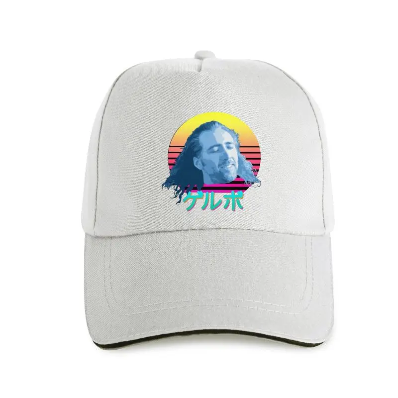 New Funny Nicolas Cage Meme For Men Soft Cotton Casual Baseball cap Vaporwave Tops Fitted Apparel M |