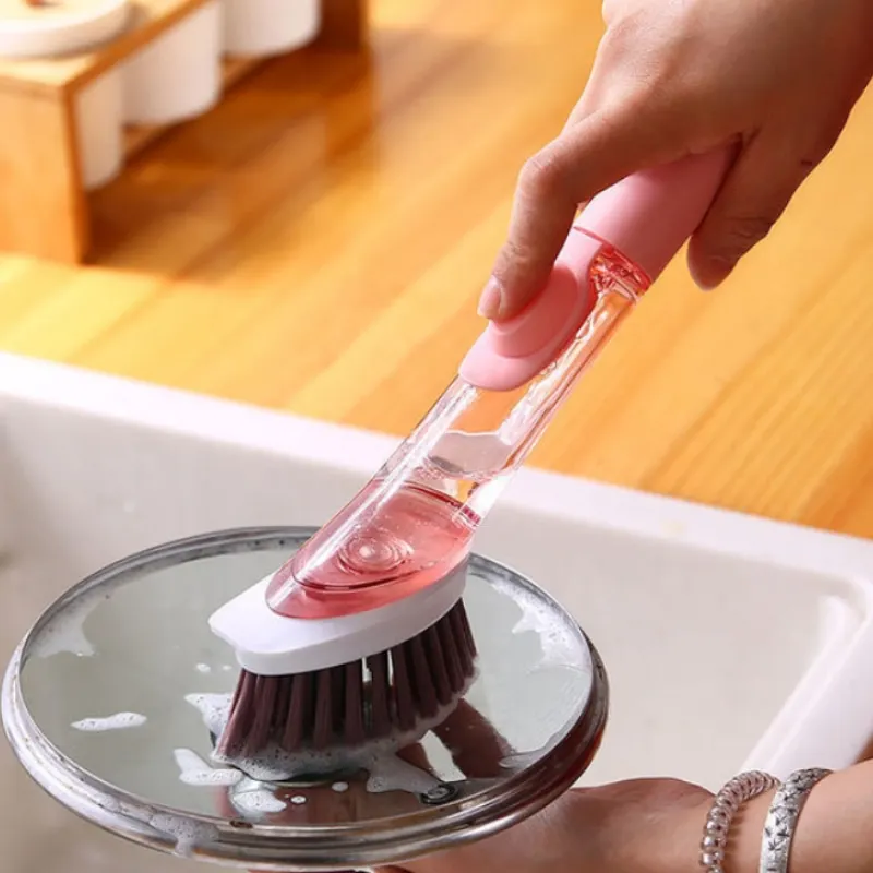 

Dishwashing Brush Liquid Soap Dispenser Cleaning Tools Pot Cup Bowl Plate Bottle Tableware Kitchen Gadgets Bathroom Accessories
