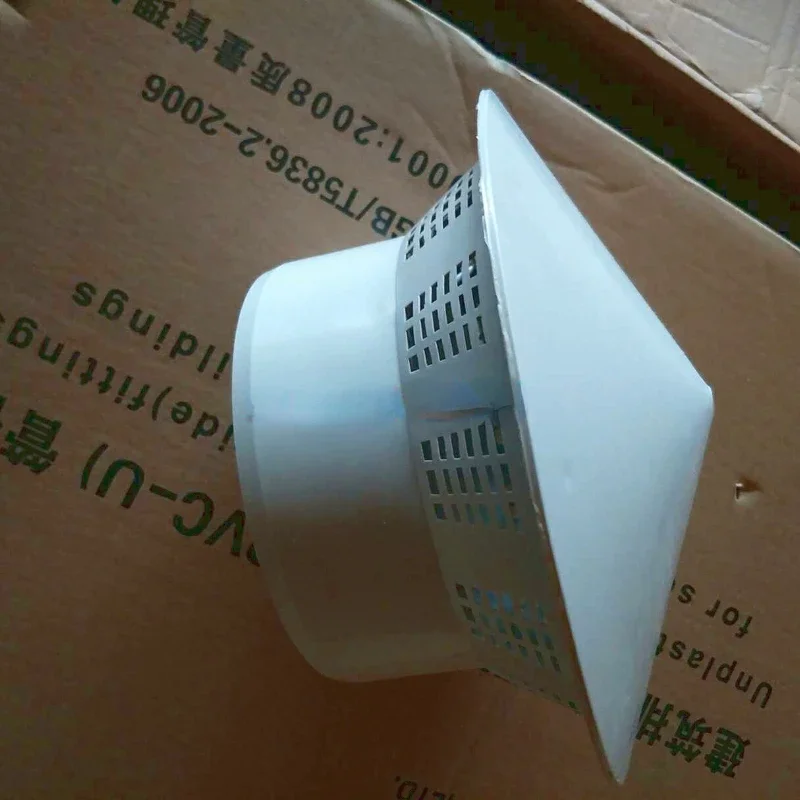 Bird-proof, insect-proof and rain-proof hat 50 75 110 160 multipurpose roof plastic PVC ventilation hat roof ventilation