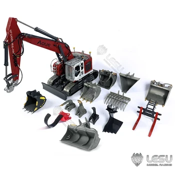 LESU 1/14 RC koparka hydrauliczna Aoue Et35 12 ulepszonych części niepomalowane, niezmontowane metalowe zabawki szybkozłącze Model Thzh1440-Smt3