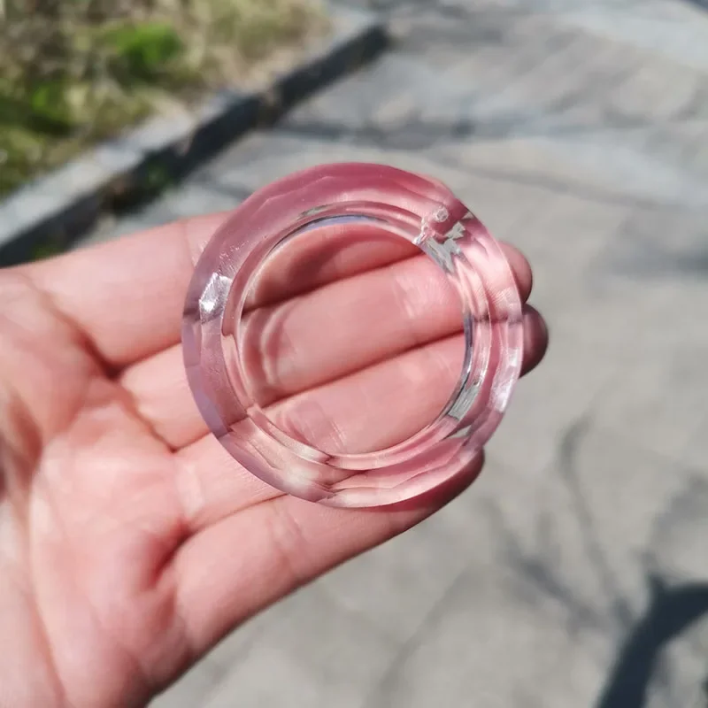 Clear Ring Circle Crystals Prism Glass Suncatcher Chandelier Prisms Parts Drops Hanging Crystals Sun Catcher Pendant