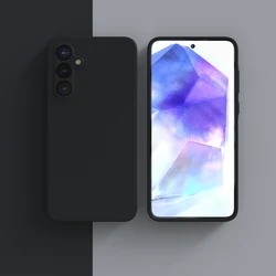 Silicone Shockproof Soft-Touch Phone Case Back Cover for S24Plus (Black)