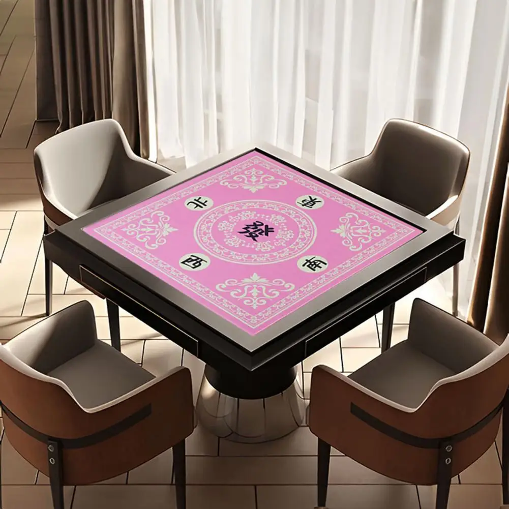 Four-sided Wrapping Table Mat Foldable Anti-slip Mahjong Table Mat for Board Games Decoration Noise Reduction for Mahjong