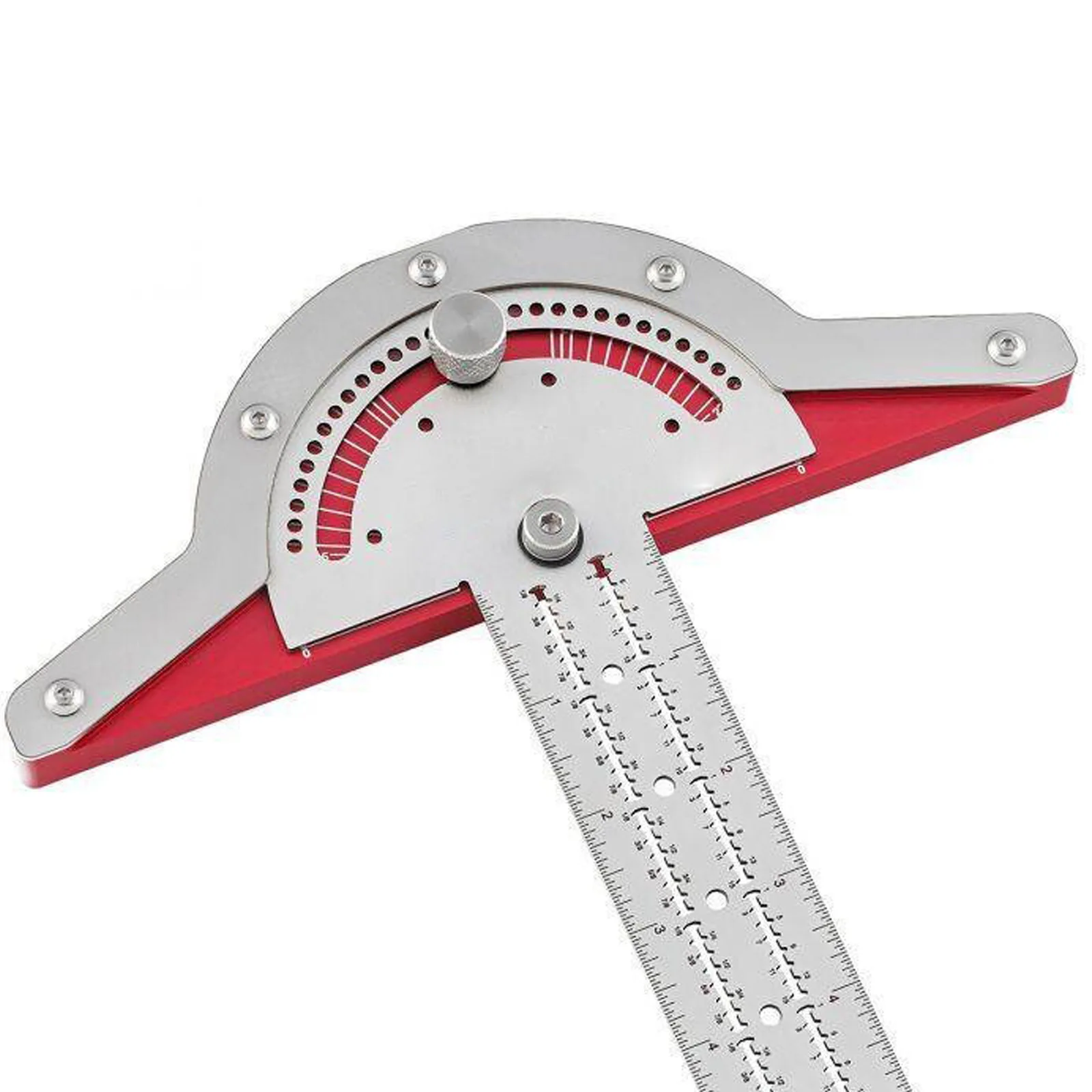 T-Type Woodworkers Edge Rule Protractor Angle Protractor Woodworking Ruler Angle Measuring Marking Carpentry Scriber Gauge Tools