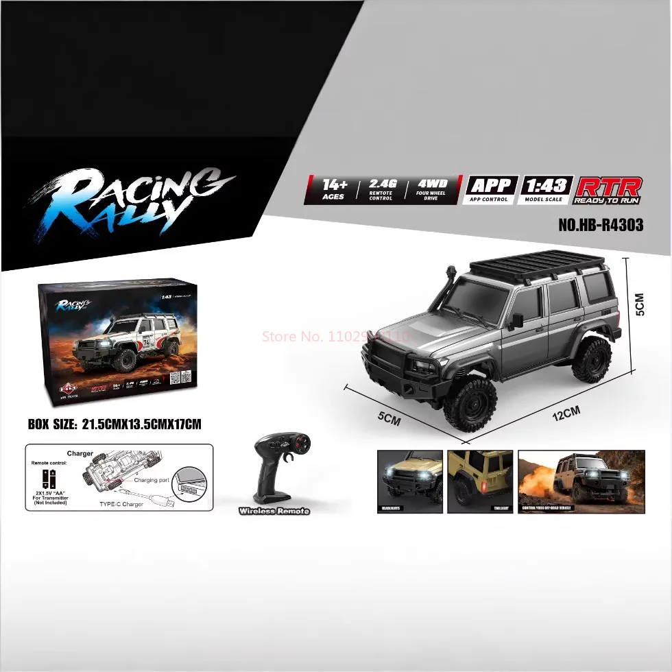 Voiture RC 1/10 4WD 2.4GHz RTR Buggy Électrique Tout Terrain - 51.39€