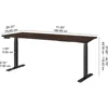 72-inch Electric Height Adjustable Standing Desk, Ergonomic Sit-Stand Computer Table for Home Computer Desk 3