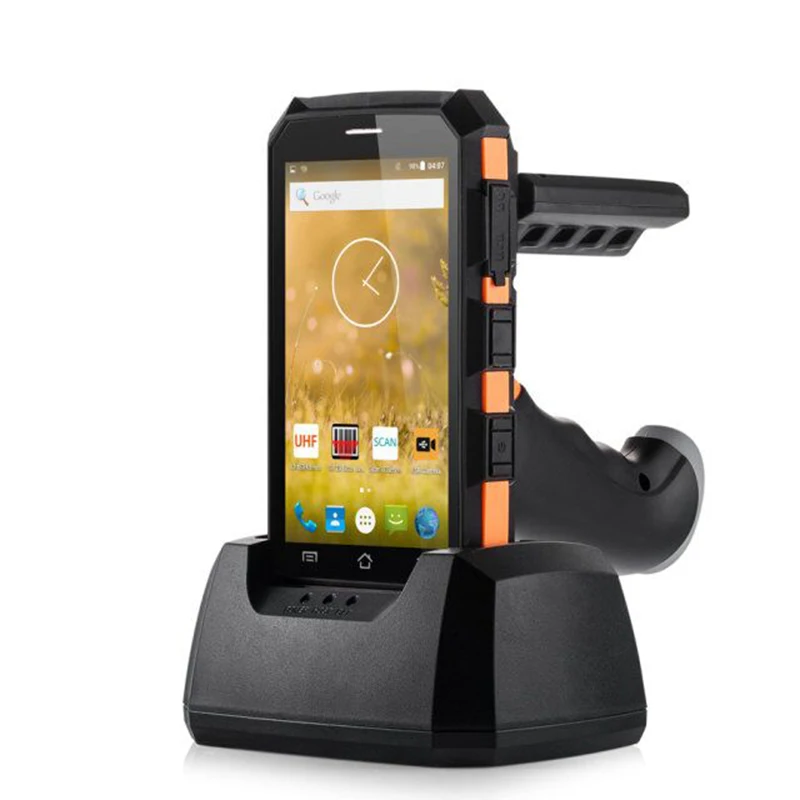 RUGLINE Industrial Rugged Handheld Device Android 7.0 OS Portable Barcode Scanner UHF RFID Reader 1D 2D Barcode Scanner