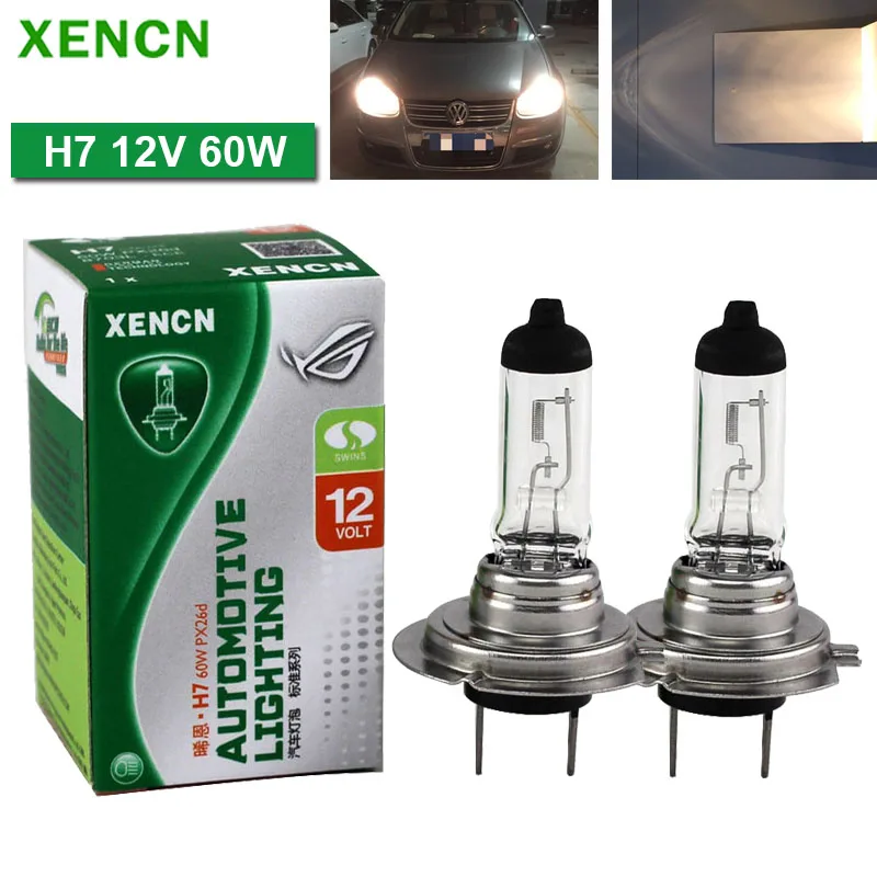 

XENCN H7 12V 60W PX26d Clear Serie 3200K Halogen Car Headlight Auto Bulb Fog Lamp Original Standard light OEM Quality 2pcs