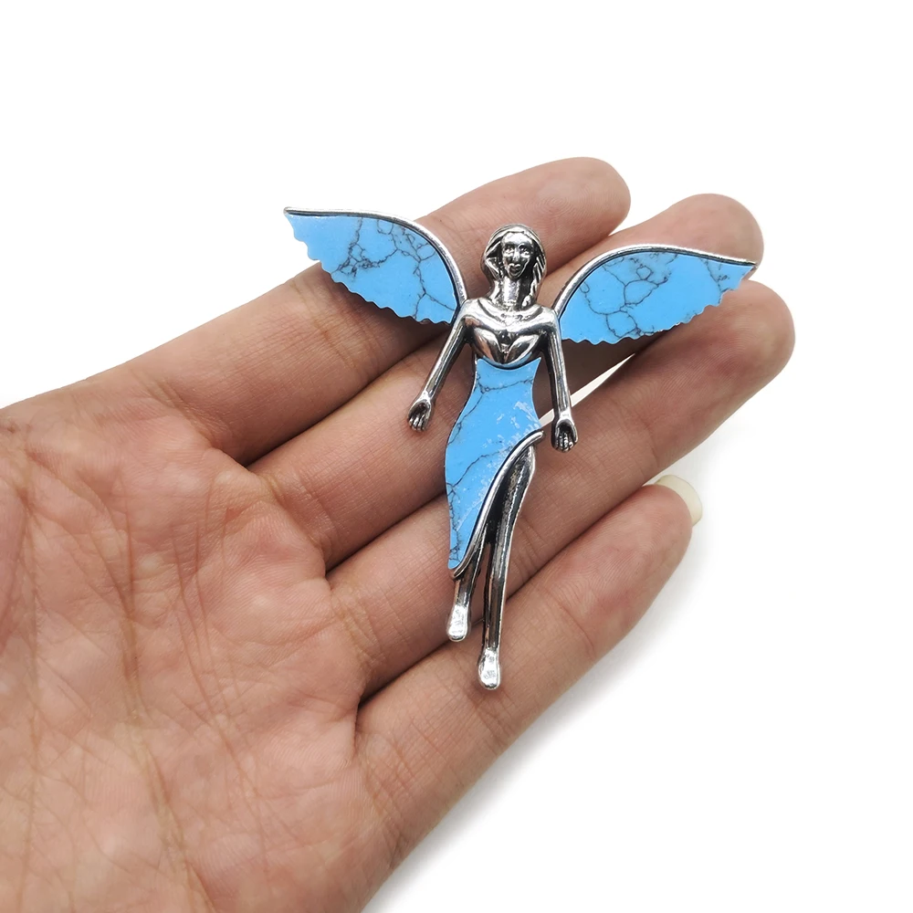 

1pcs Piece of Natural Shell Girl Shape White Abalone Shell Brooch Pendant for Women and Girls Jewelry Charm Gift Size Banquet