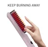 2020 Women Matte Black Brosse Chauffante Lcd Electric Straightener Styling Comb Straightening Brush For Natural Hair 6