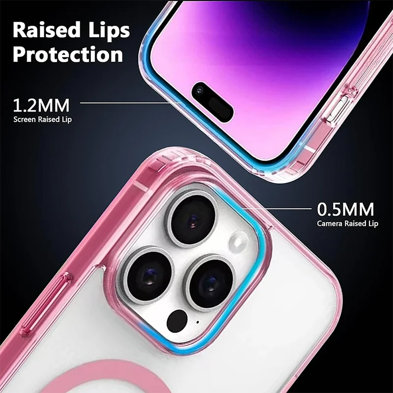 Matte Candy Color Magnetic Hybrid Case with Strong Grip
