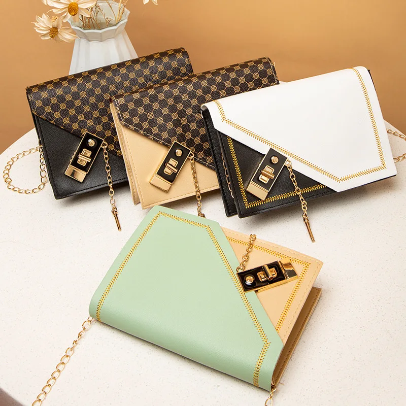 

Contrast Color Small Square Bag Ladies Bag Women's Bag Women's Mobile Phone Bag Cross Body Makeup Bag