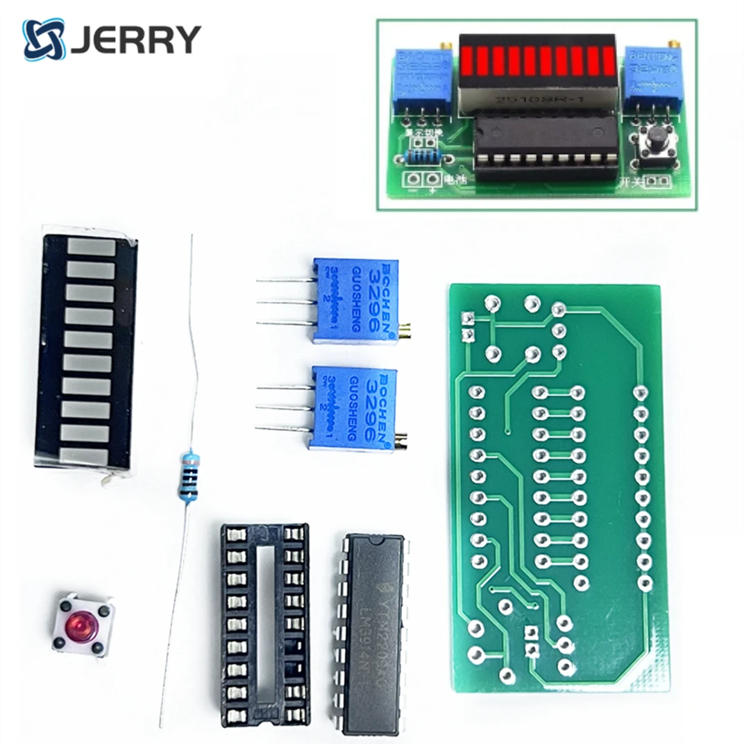 Display LED A Barre Per Livello Batteria Li-ion 3.7V | Modulo LM3914