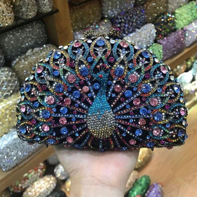 Peacock Beaded Clutch, Sequin Evening Purse Large Clutch Bag for Party with  Detachable Chain Clutch Shoulder Cross Body Bag, Peacock, One Size price in  Saudi Arabia | Amazon Saudi Arabia | kanbkam