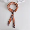 Classic Retro Caew Pattern Silk Square Scarf for Men Profional irt Collar Thin Spring Autumn Winter Versatile Newear