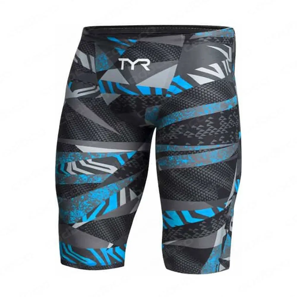 2025 Summer Men's Swim Jammer Athletic Training Swimsuit Shorts Beach Swimming Trunks Swimwear Jammers Tights Diving Surf Shorts 5