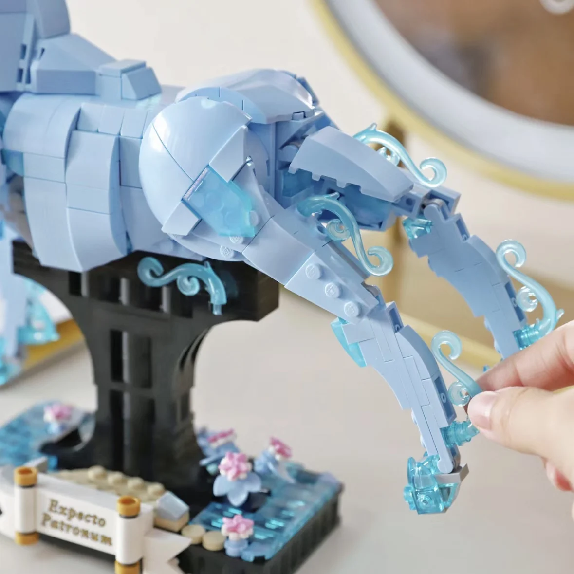 Building Block Toys Compatible 76414 Expecto Patronum Wolf Patronus Assembly Bricks 754Pcs Kid Birthday Gifts