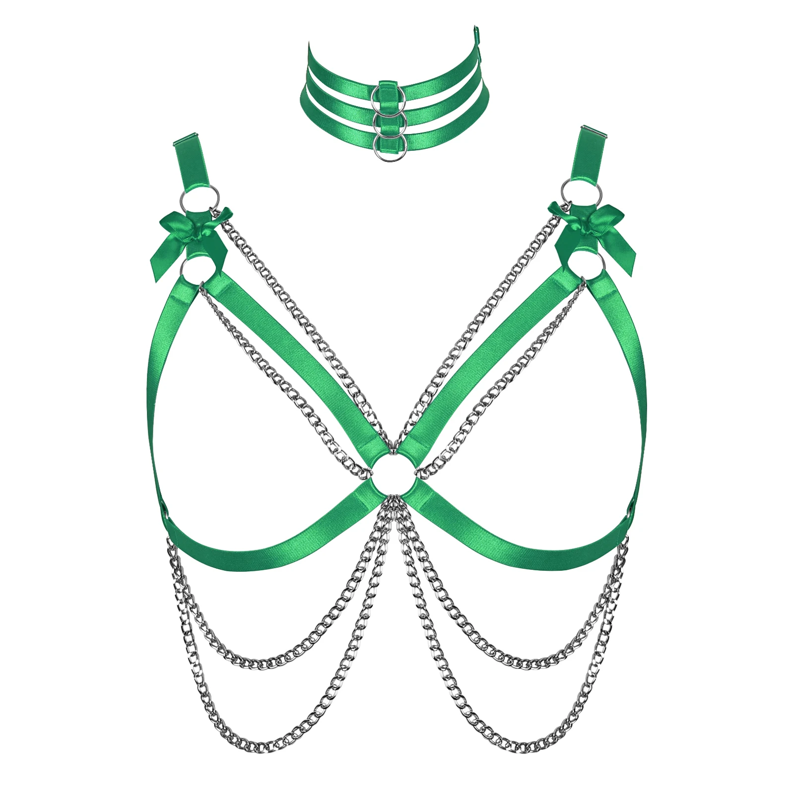 

Women Gothic Fashion Underwear Fetish Sexy Lingerie Erotic Body Cage Body Harness Sculpting Rave Wear