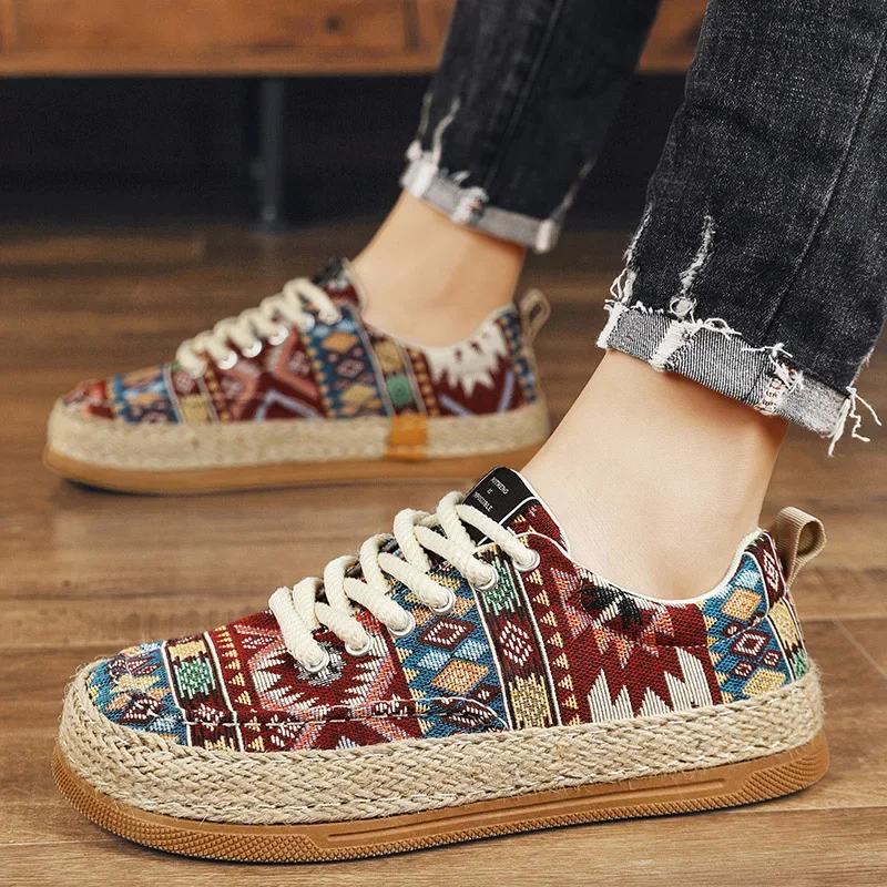 New Canvas Sneakers Shoes for Men Summer Espadrilles Men Casual Shoes Man Male Comfortable Walking Sneakers Men's Shoes 6