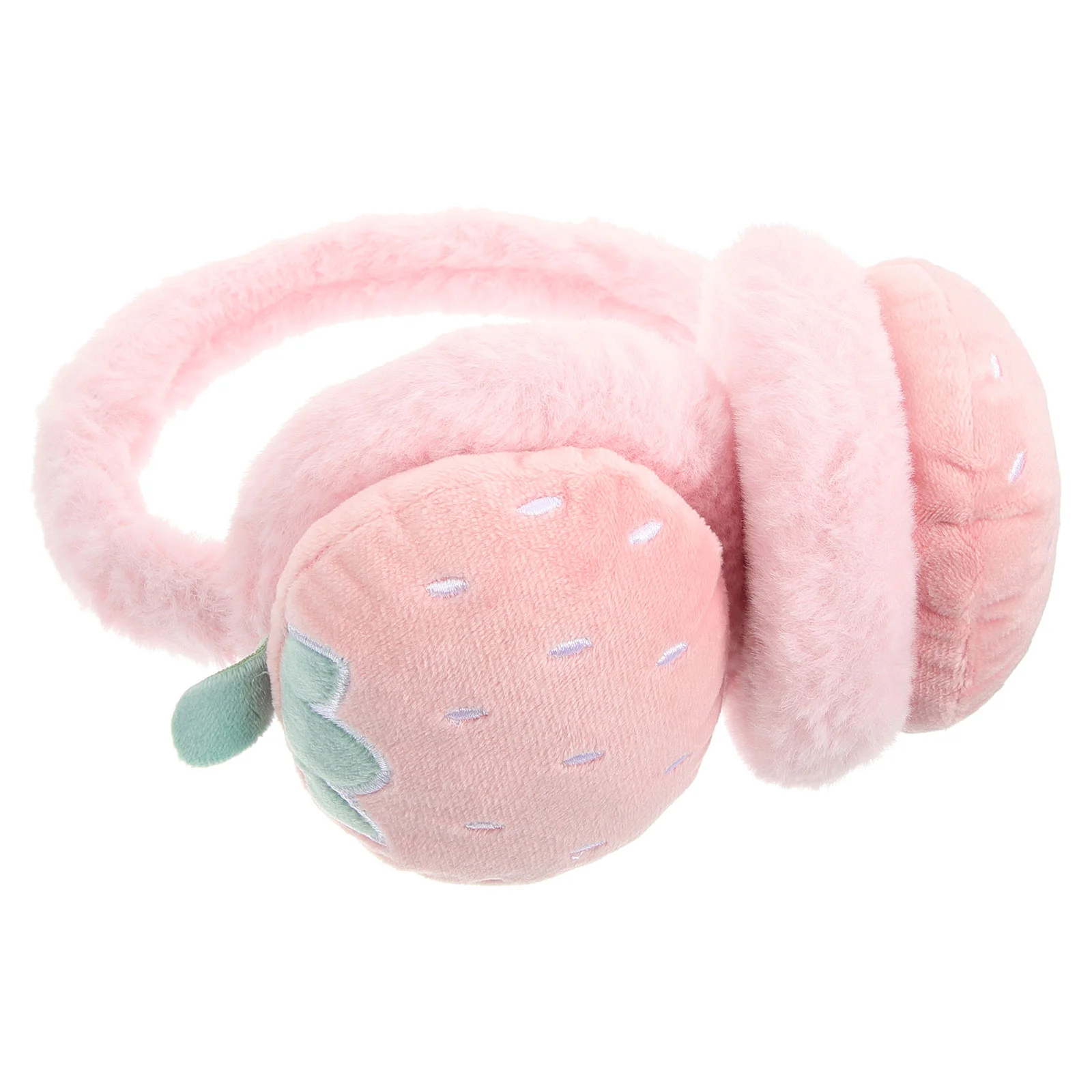 

Ear Muffs Earmuffs Miss Strawberries Adjustable Headbands Plush Cover for Women Winter