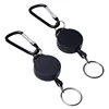 1pcs Retractable Badge Reel ID Card Lanyard Name Tag Metal Key Chain Ring Belt Clip Pull Keyring Id Badge Holder Badge Clip 5