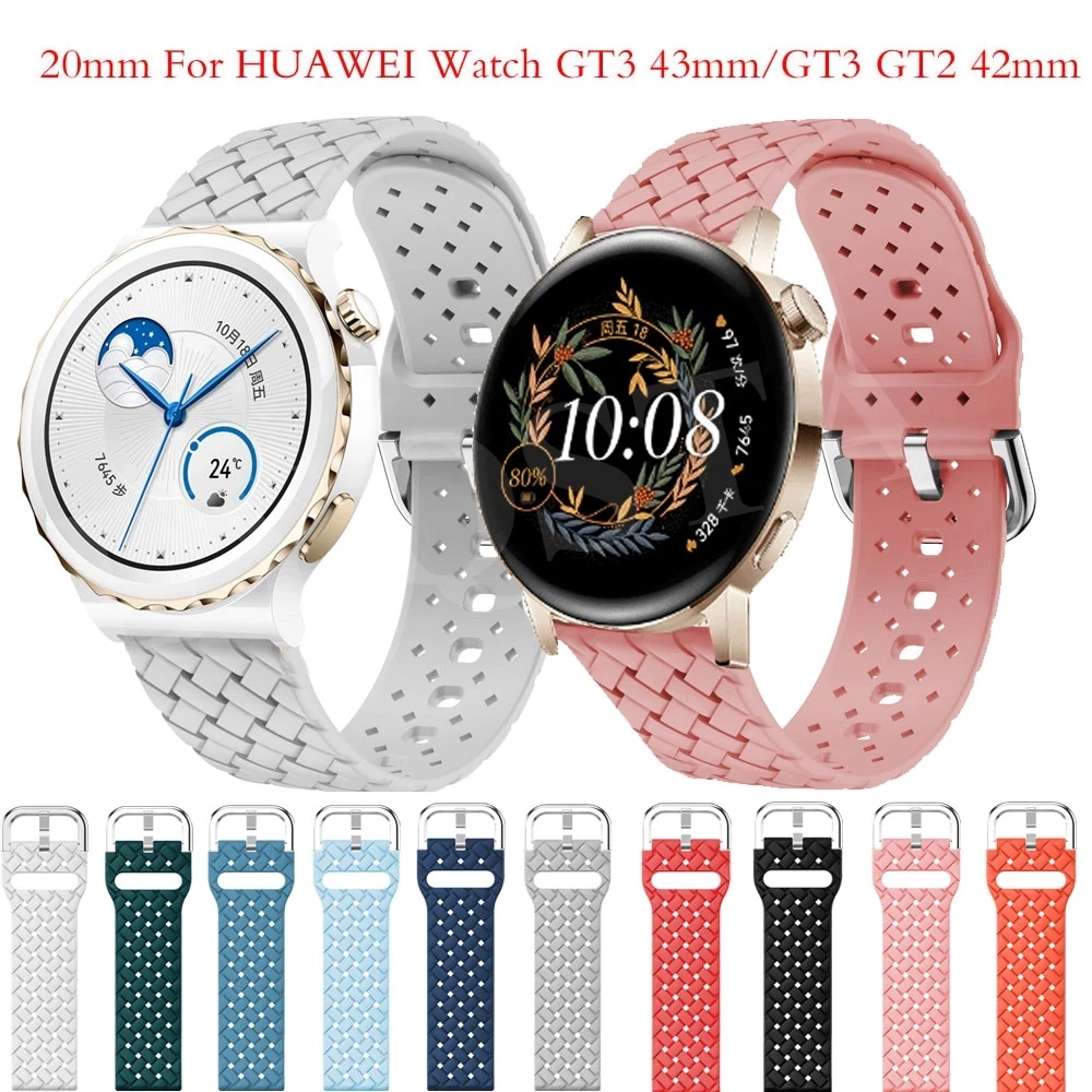 Cinturino In Silicone Caldo Per Huawei Watch Gt 3 Pro 43Mm 46Mm Gt2 Pro 20Mm 22Mm Bracciale Huawei Gt/2/Gt2/Gt3 Runner 42Mm 46Mm Cinturino