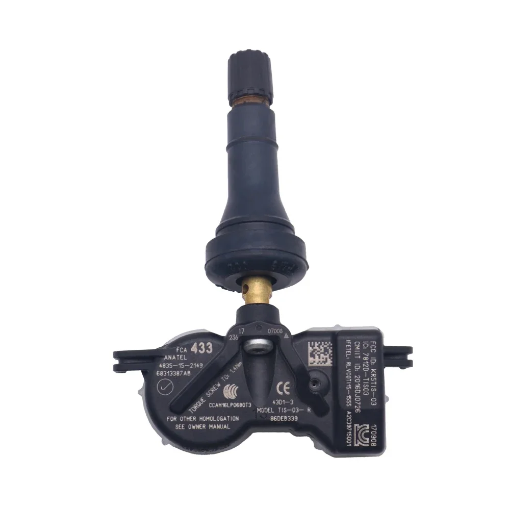 2018 2022  н TPMS , Ÿ̾ з  , 433MHz 68252493AA 68252493AB 68313387AA 68313387AB