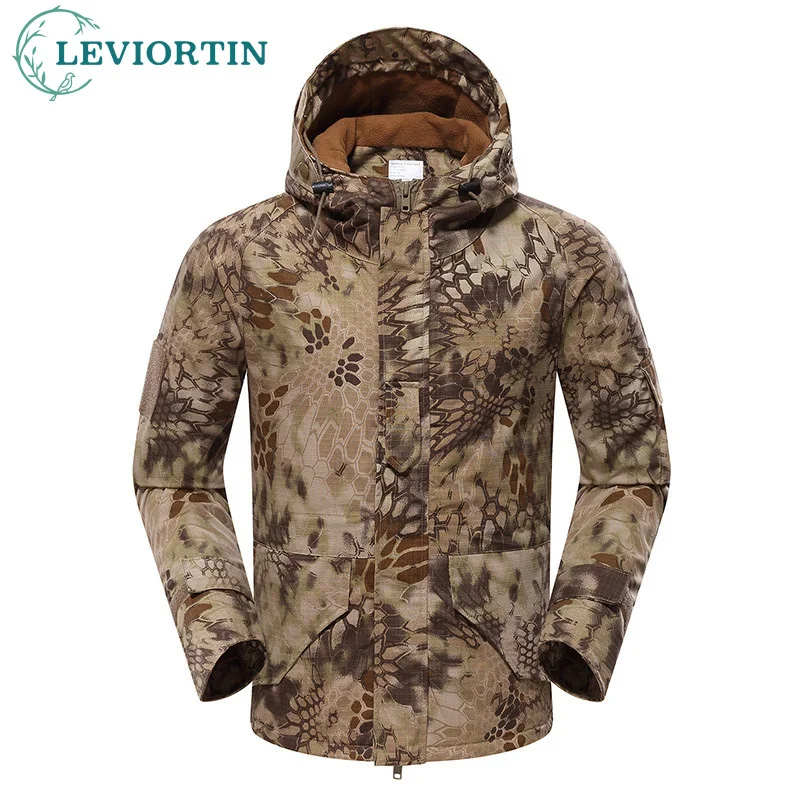 Men Outdoor Hiking Jackets G8 Waterproof Hooded Windbreaker Coat Camouflage Hunting Clothes Tactics Military Jackets for Male