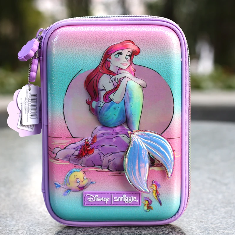 Authentische Disney Schult asche Meerjungfrau Muschel Kinder Briefpapier Rucksack Student Stift Fall Rucksack Lunch Bag Set Geschenk AliExpress
