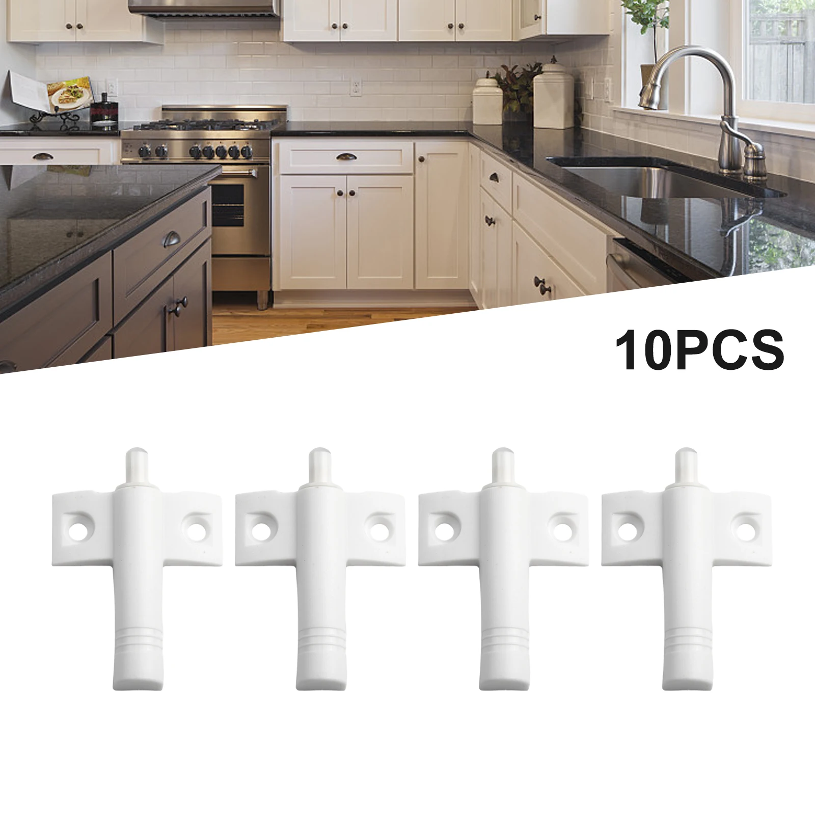 10 PCS Damping Soft Silent Close Invisible Kitchen Cabinet Door Stop Drawer With Screw Furniture Hardware Accessor