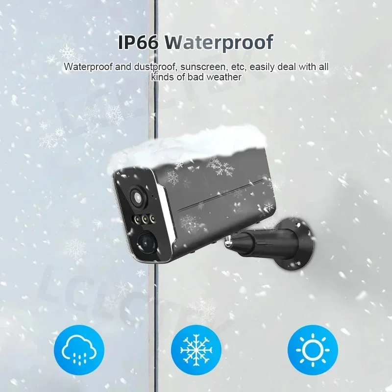 4G Home Solar Monitoring Camera Wireless Mobile Phone Remote Viewing Outdoor Night Vision High-definition Battery Camera
