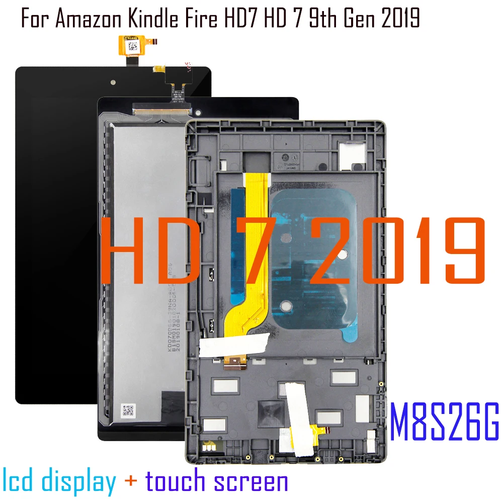 

For Amazon Kindle Fire HD7 HD 7 9th Gen 2019 HD7 2019 HD 7 2019 LCD M8S26G LCD Display Touch Screen Digitizer Assembly Replace