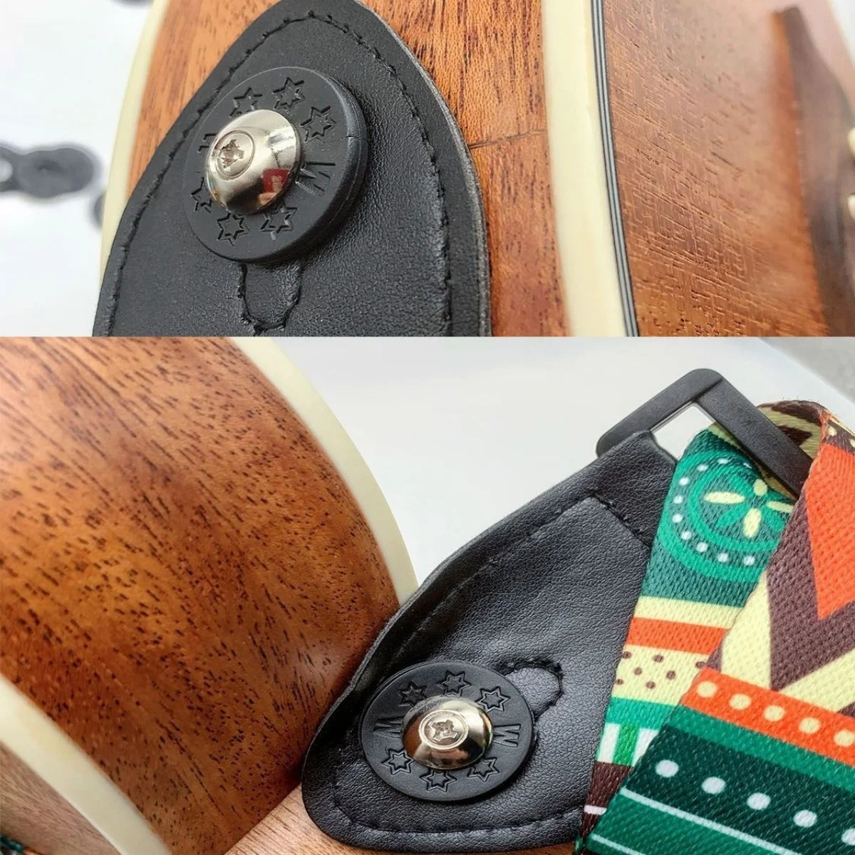 Guitar Strap Locks 10/20/30Pcs Guitar Strap Locks Blocks Rubber Material Safety Lock Protector for Bass Ukulele Acoustic Classic Guitar Accessories