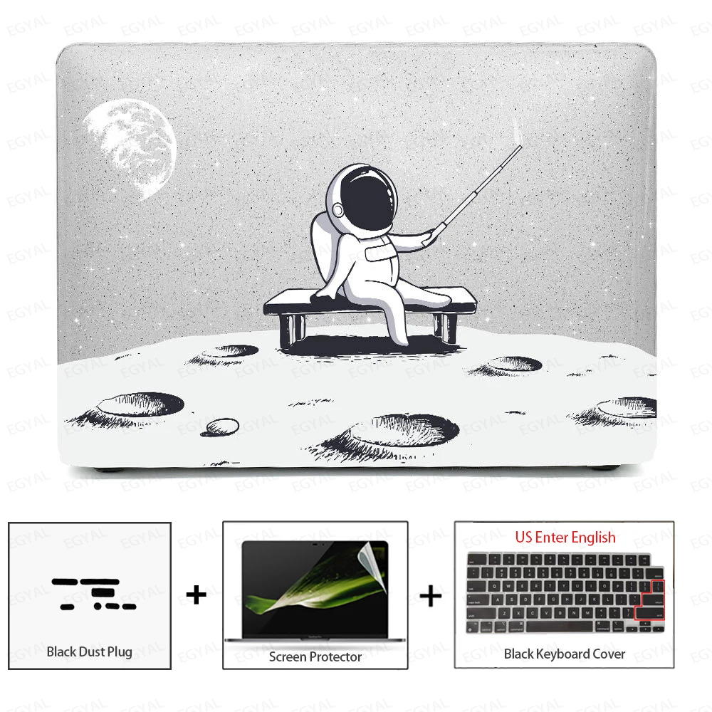 Sleek Laptop Case with Dust Plug, Screen Protector & Keyboard Cover