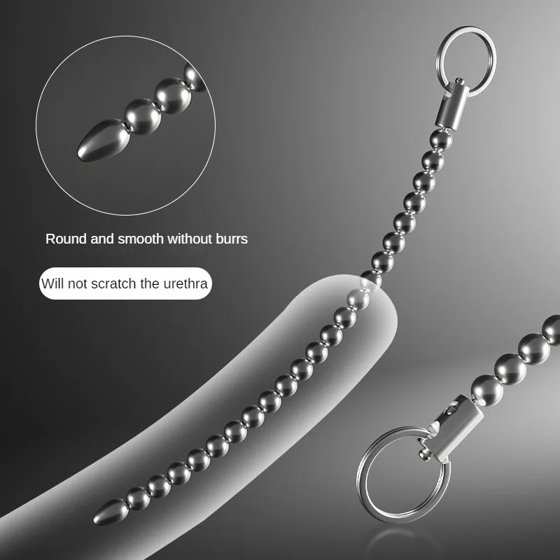 Stainless Steel Urethral Sound Dilators Penis Plug Insert Stimulation Catheter Beads Male Masturbator Horse Eye Sticks BDSM penis sex toys