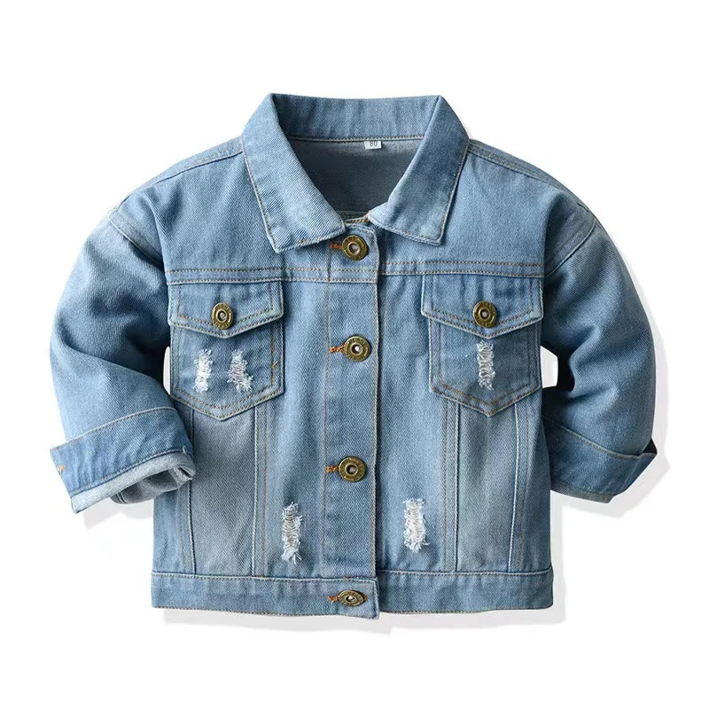 TH Monogram Ruffle Denim Shirt