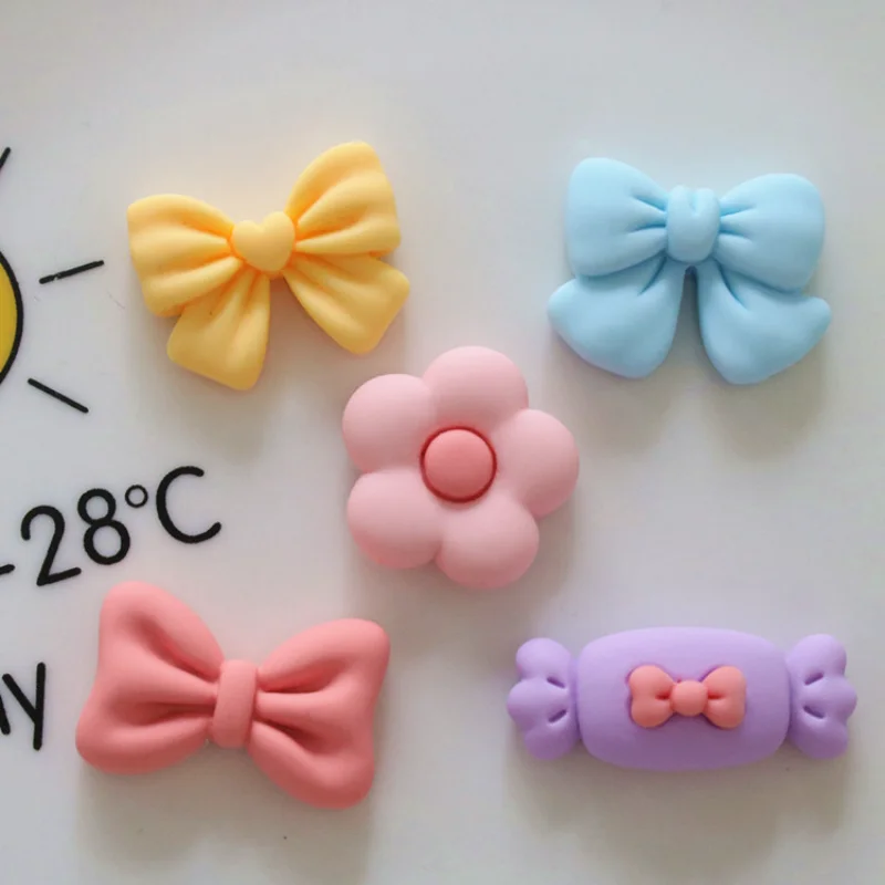 

10Pcs New Cute Resin Mini Butterfly Bow Candy Flat back Cabochon Scrapbook Kawaii DIY Embellishments Decoration Accessories