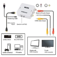 HD 1080P RCA AV To HDMI-compatible Composite Adapter Converter AV2HDMI Audio Video Cable HDMI TO AV with USB Cable For HD TV BOX - Image 6