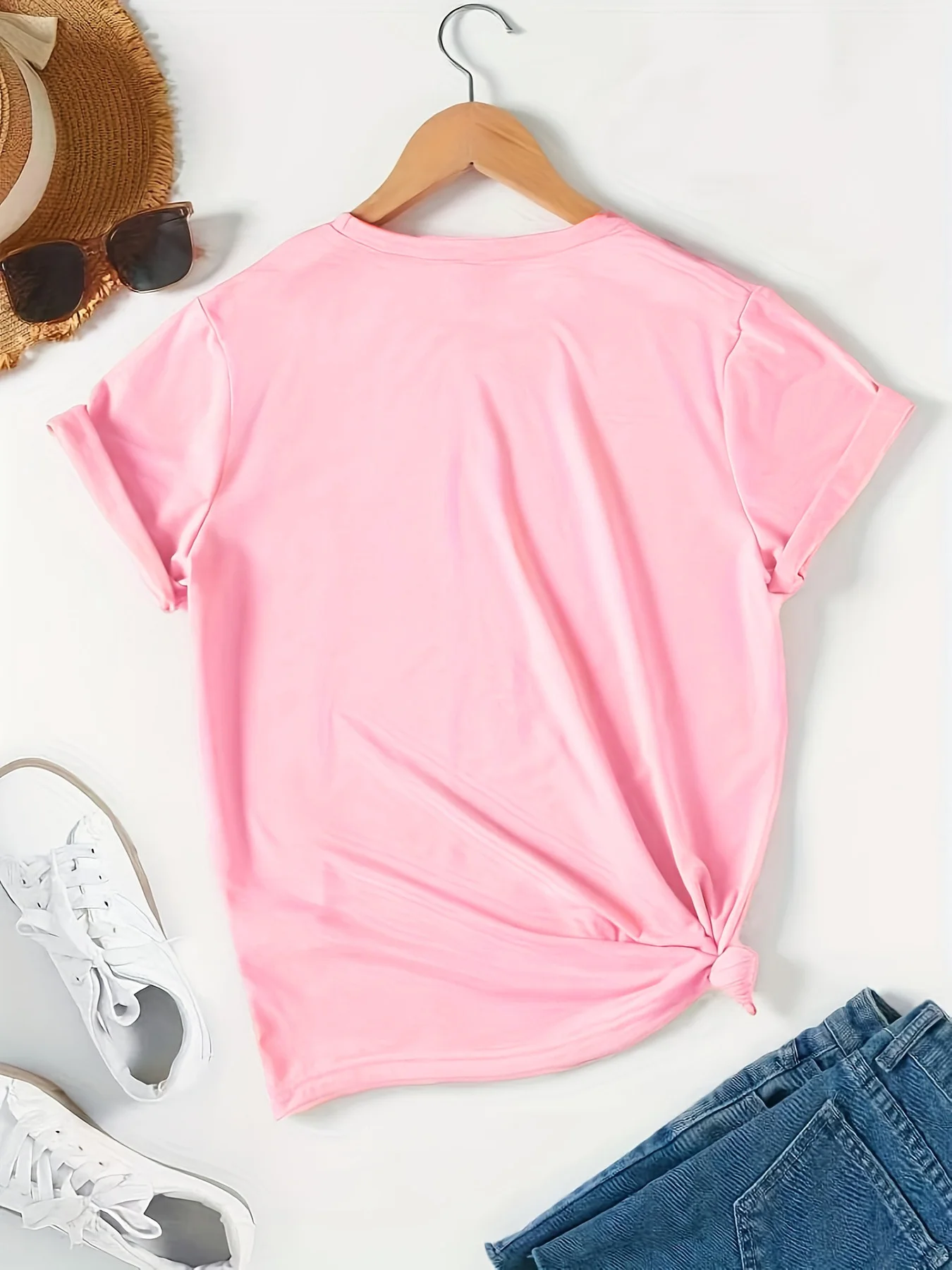 Women'S T-Shirts Vintage Funny Print Summer Fit Casual Crew Neck Tops Retro Style Novelty Humor  Humorous Sarcastic Meme - 2