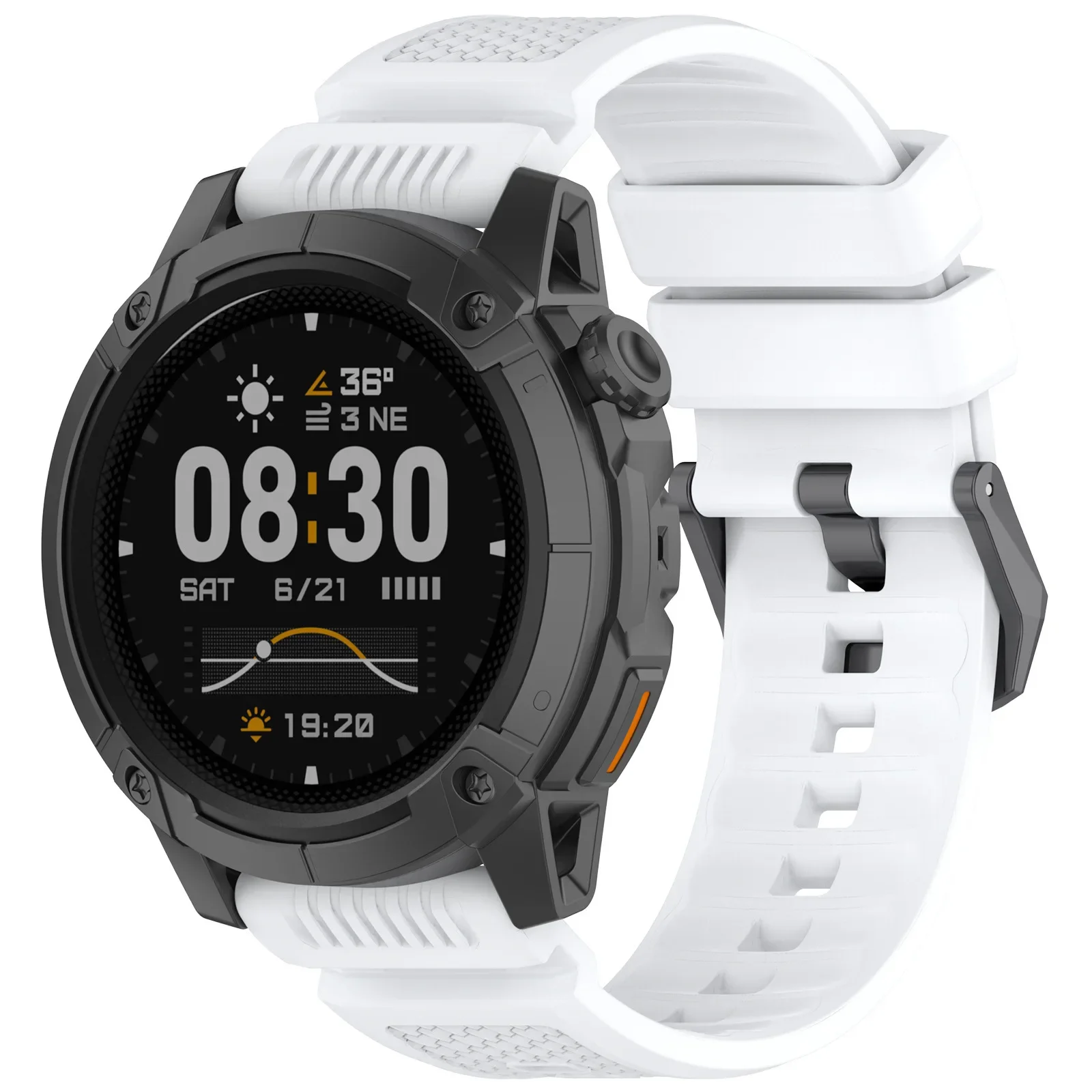 Durable Silicone Strap 24mm – Premium Sports Bracelet Watchband Accessories