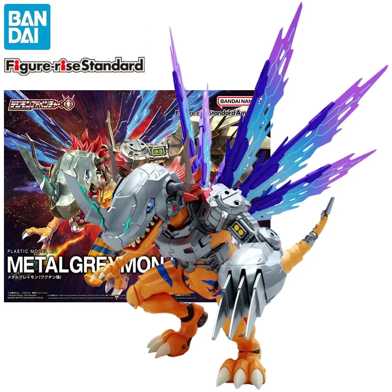 

BANDAI Figure-rise Standard Amplified Digimon Adventure Metal Greymon Assembled Models PVC Anime Action Figures Collection Toy