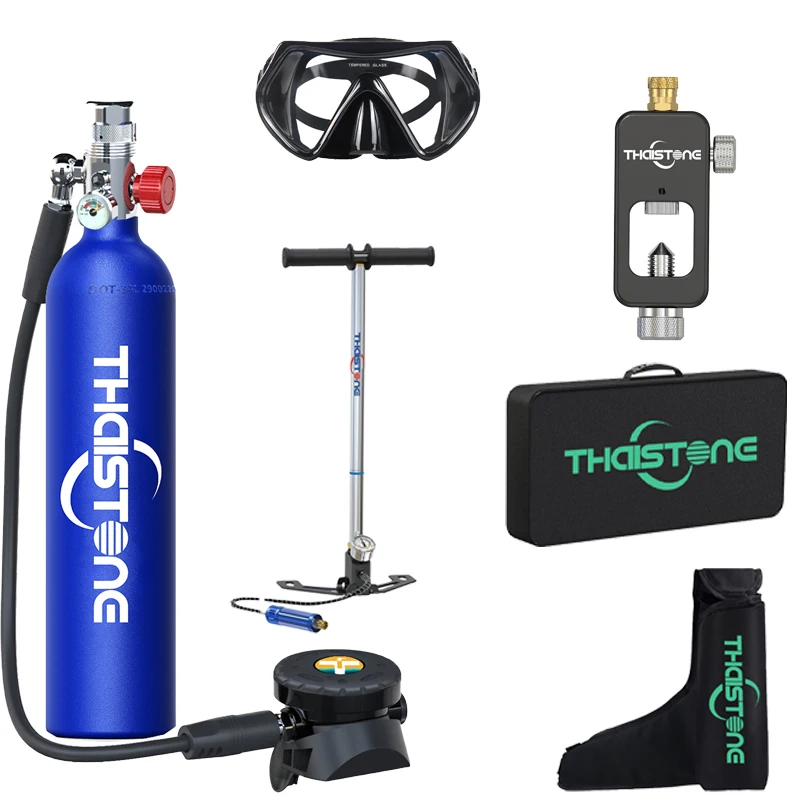 Botella De Buceo Portátil De 1 Litro - Equipo De Snorkel Con 20 Minutos De Aire, Ideal Para Principiantes