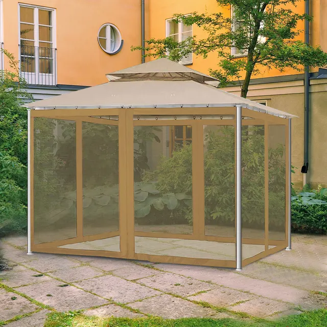 Jardin Patio parapluie tente Camping en plein air moustiquaire maille romain parapluie Net anti-insectes pas de support pas d'auvent tissu 2