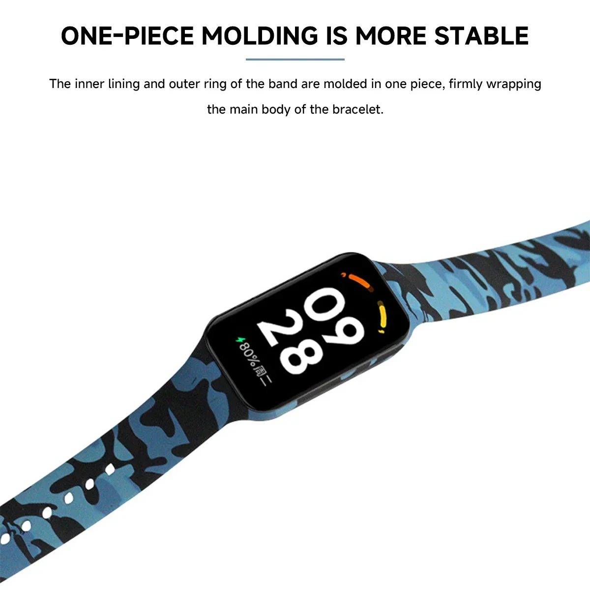 Colorful Printed Silicone Strap for Smartwatch Replacement Bracelet Band
