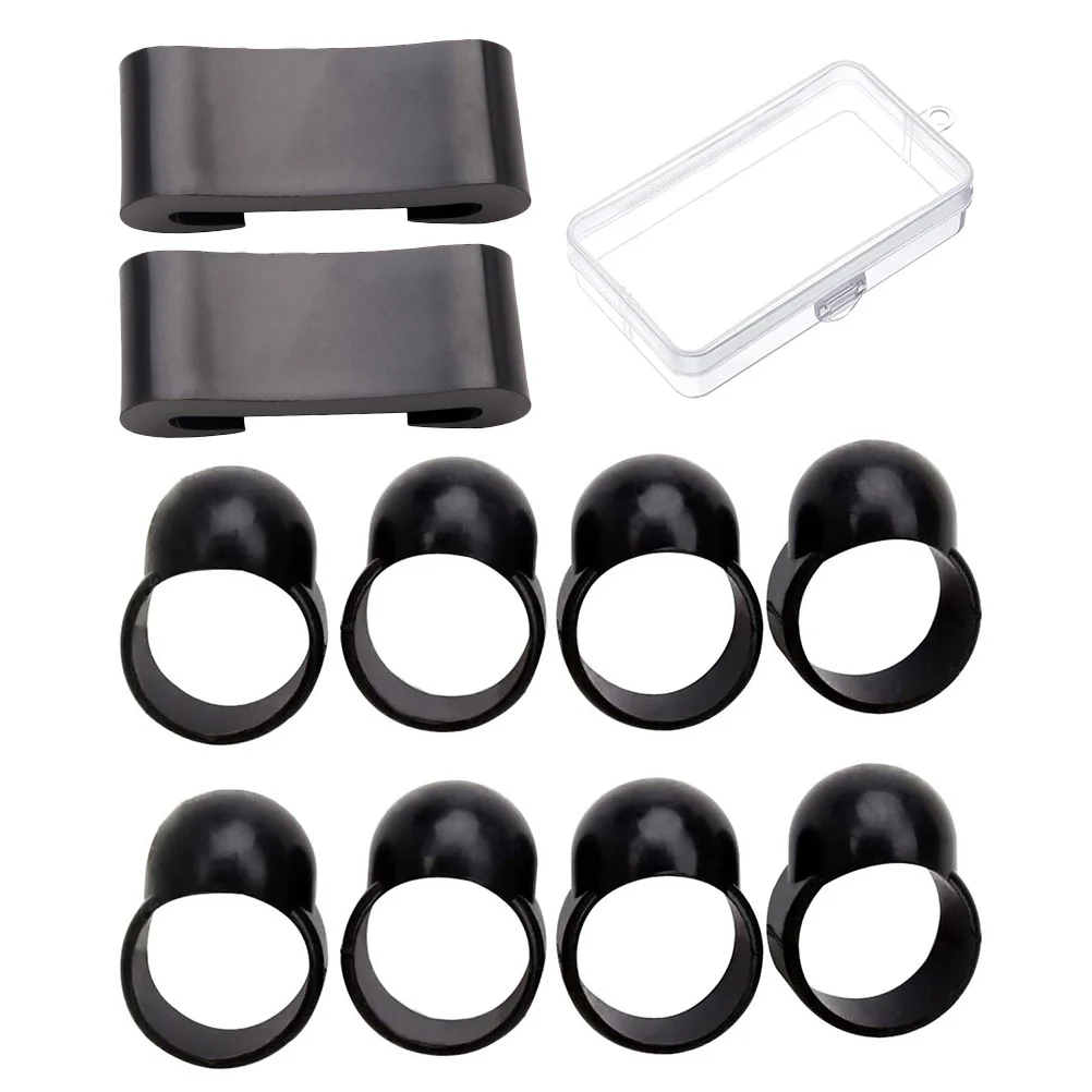

10 Pcs Ethereal Drum Accessories Handpan Finger Picks Silica Gel Mallet Bracket