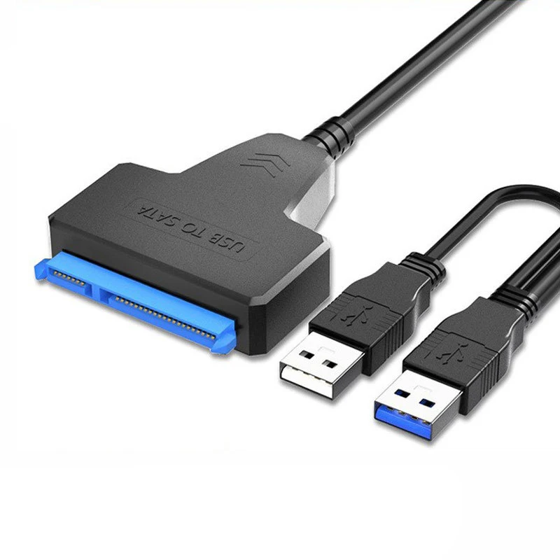 

SATA to USB2.0 Cable Adapter UP To 6 Gbps 7+15/22 pin For Support 2.5 Inch External SSD HDD Hard Drive Sata III SATA 3