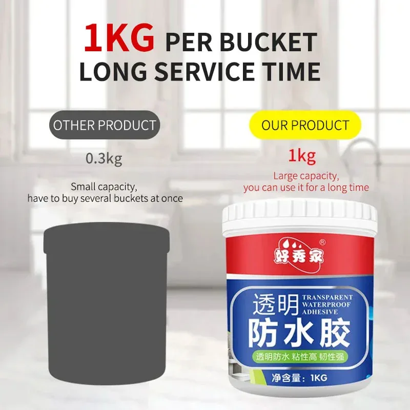 Waterproof Adhesive Waterproof Coating 1KG for Bathroom Acrylic Pure Propylene waterproof sealant