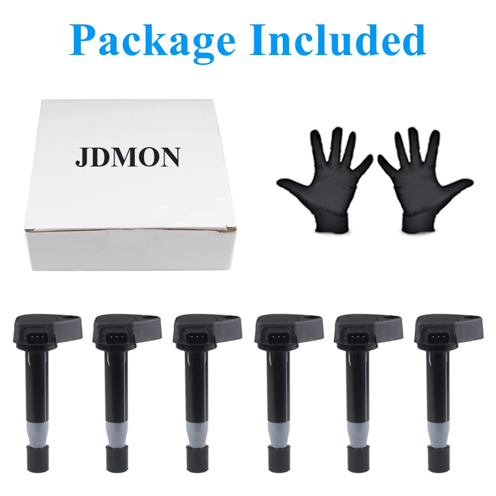 New Ignition Coils 6pcs For Honda Accord Odyssey Pilot Ridgeline Acura